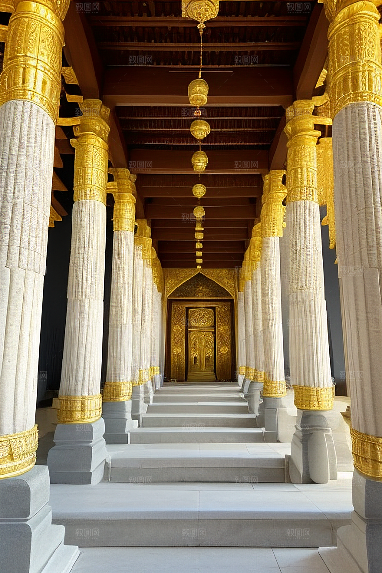 神奇寺庙庄重寺庙的奇迹之地