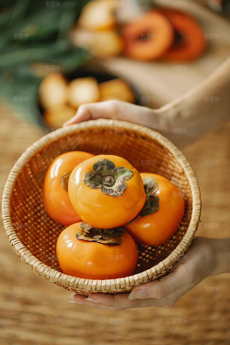 摄影摄影柿子特写