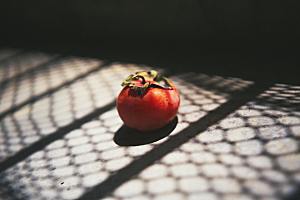 柿子水果摄影素材