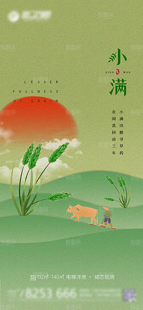 小满 二十四节气海报