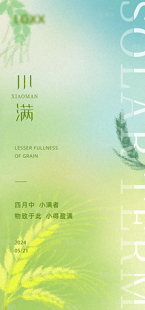 小满 二十四节气海报
