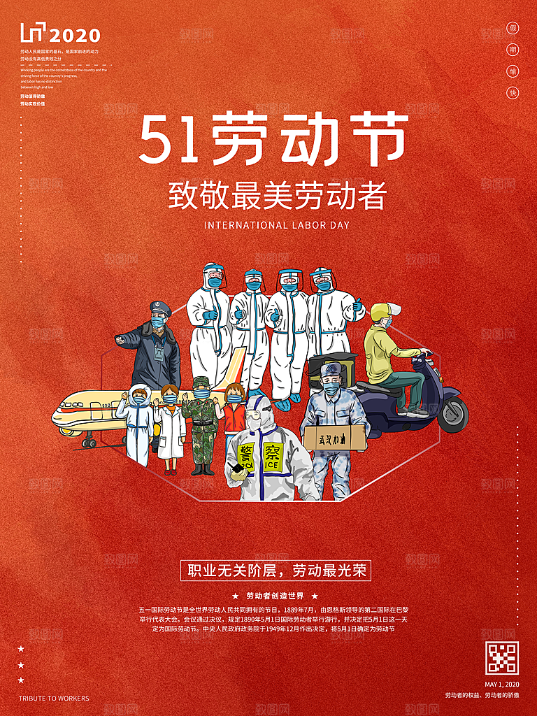 五一劳动节宣传海报设计
