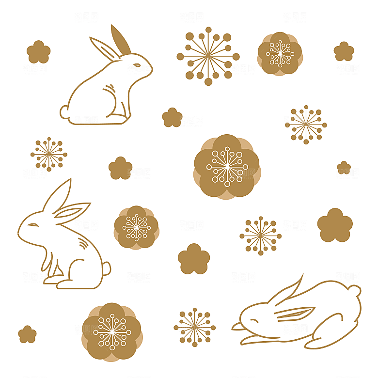 中秋节矢量插画设计素材