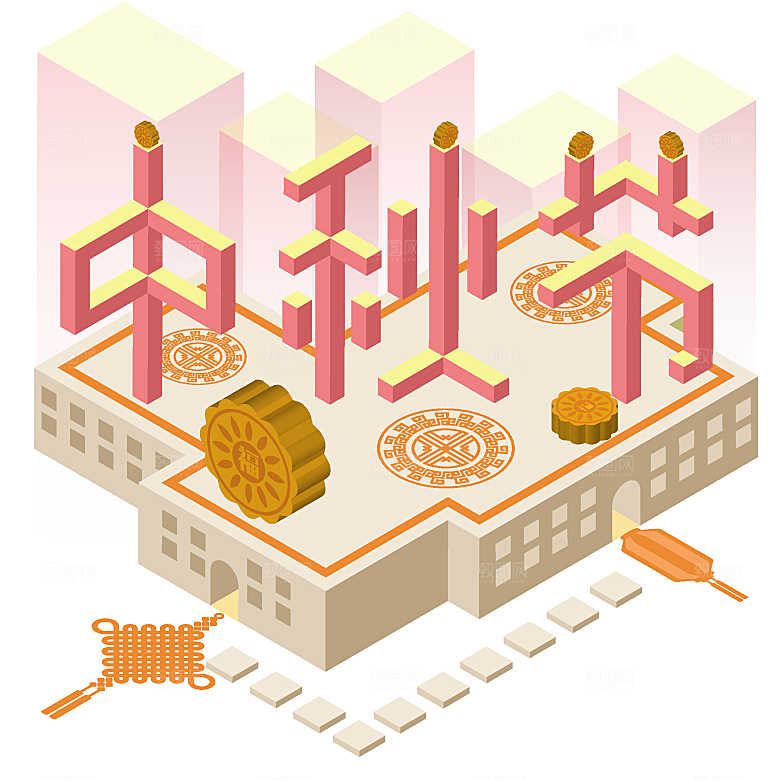 中秋节矢量插画设计素材