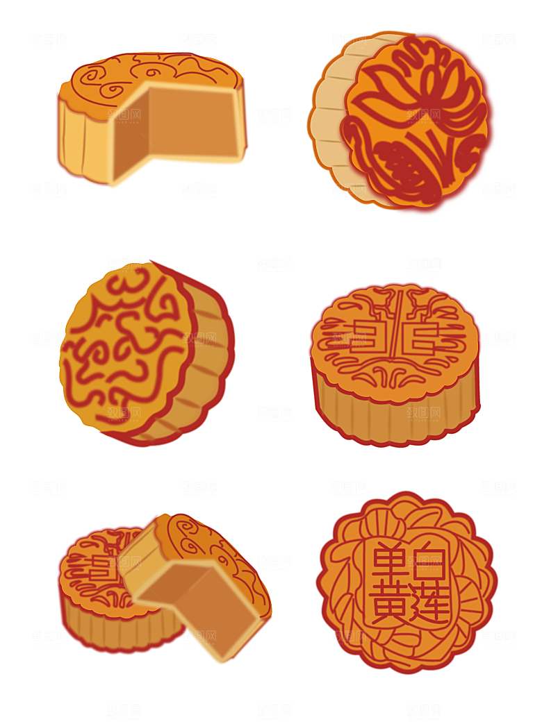 中秋节矢量插画设计素材
