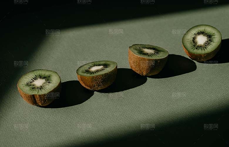 奇异果摄影特写素材
