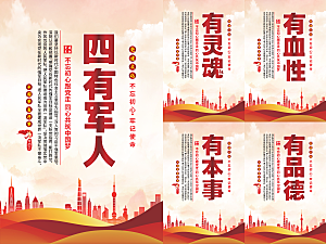四有军人党建海报系列