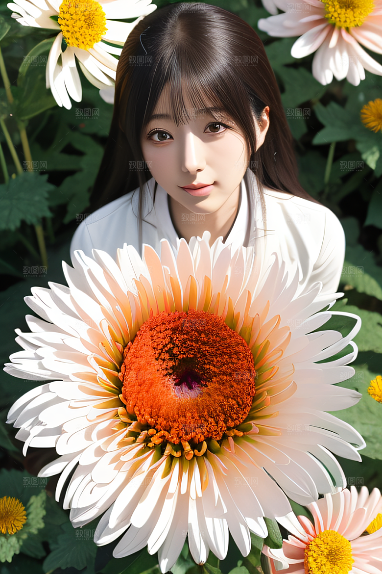 红花倒刺之美忠诚与纯洁的高清日本动画