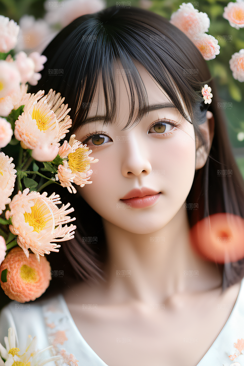 红花倒刺之美忠诚与纯洁的高清日本动画