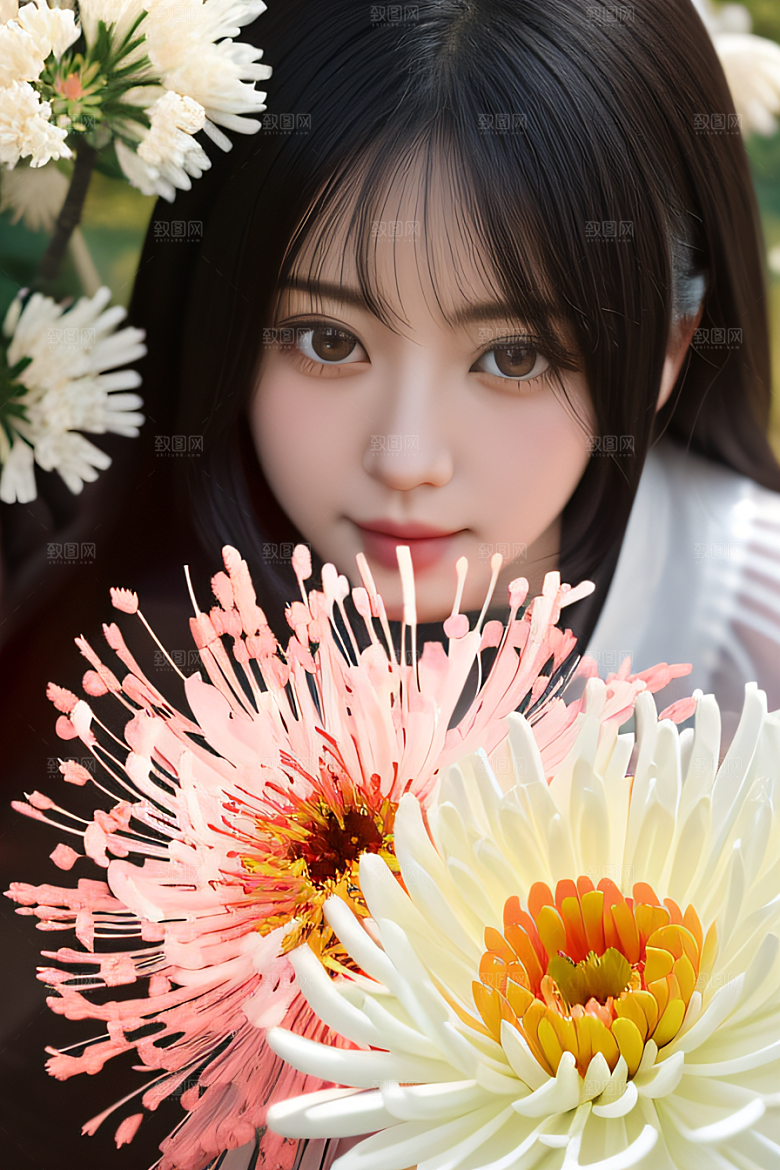 红花倒刺之美忠诚与纯洁的高清日本动画