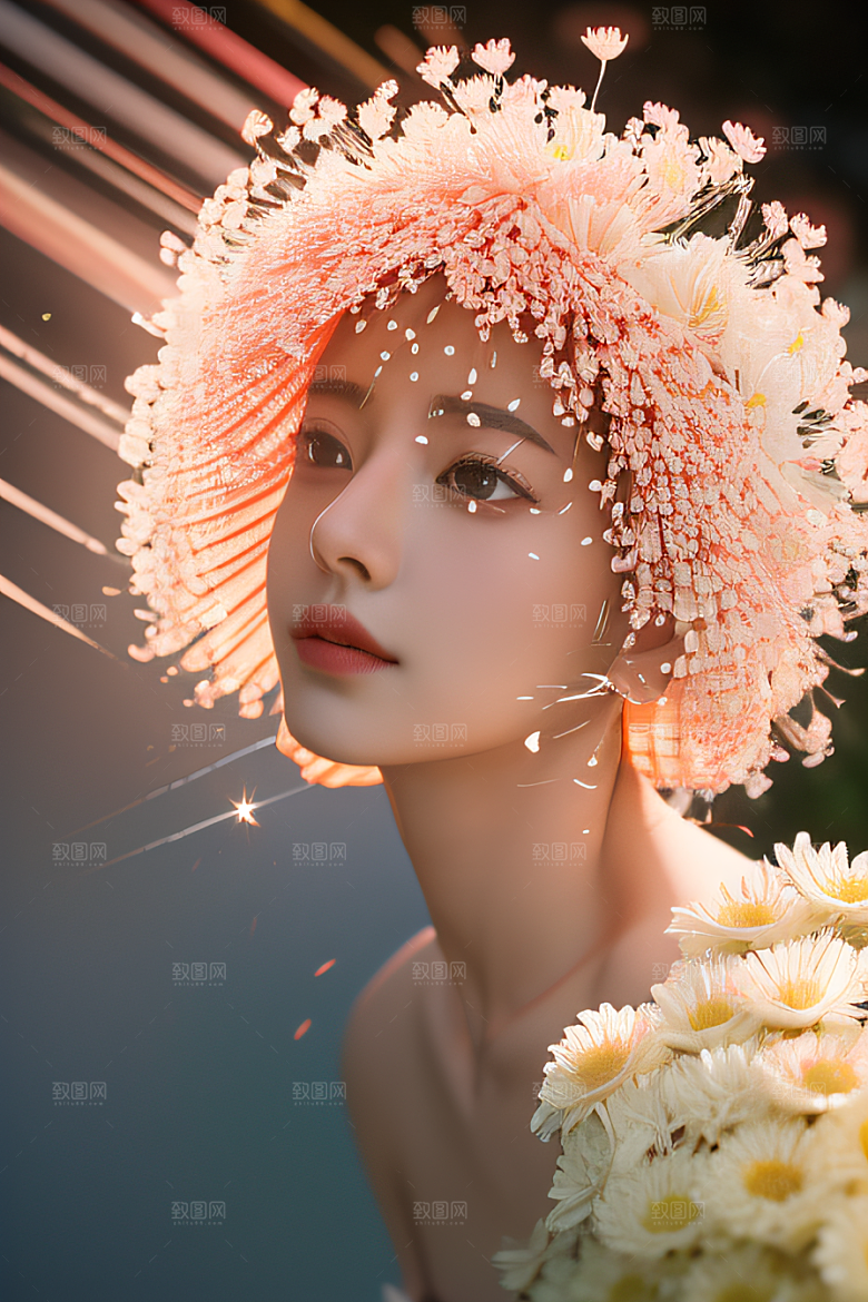 红花倒刺之美忠诚与纯洁的高清日本动画