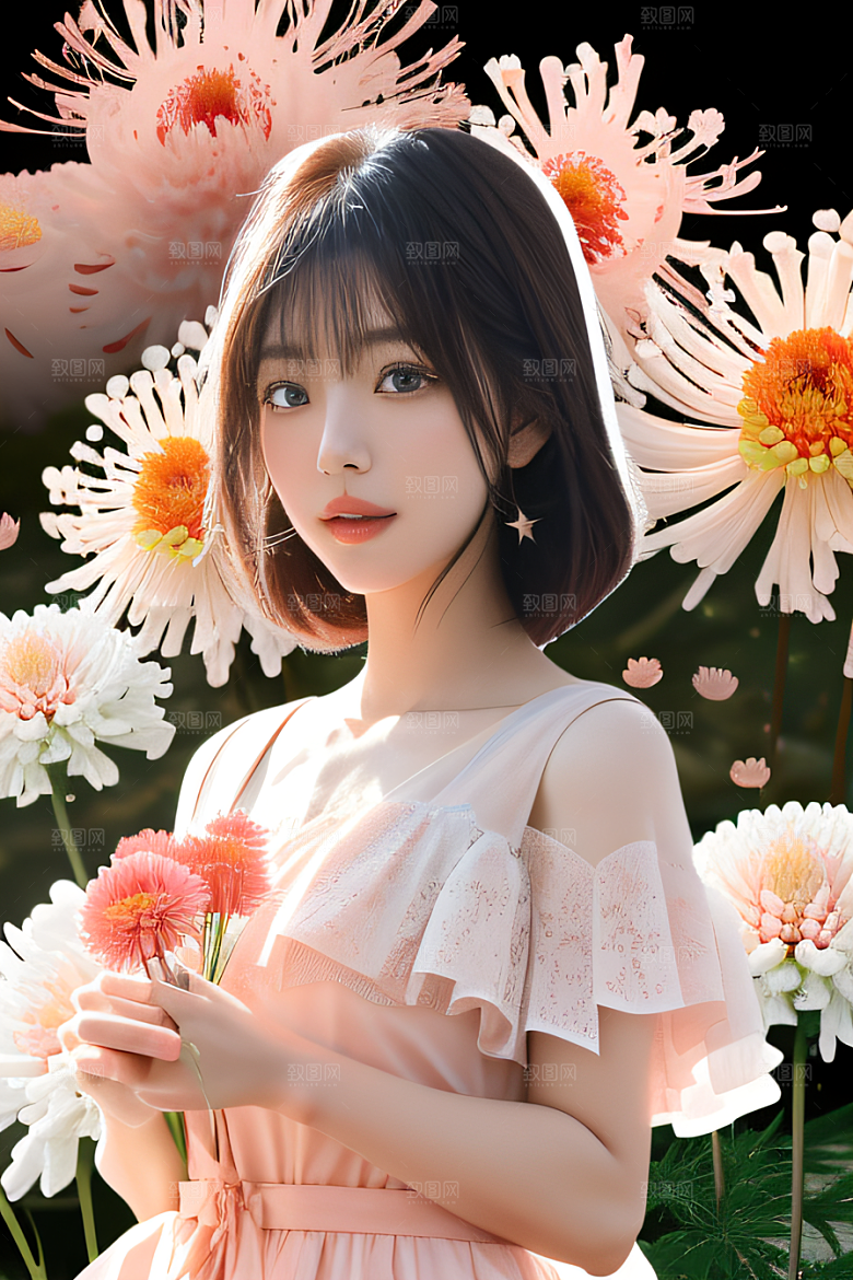 菊花倒刺高清日本动画中的忠诚纯洁之美