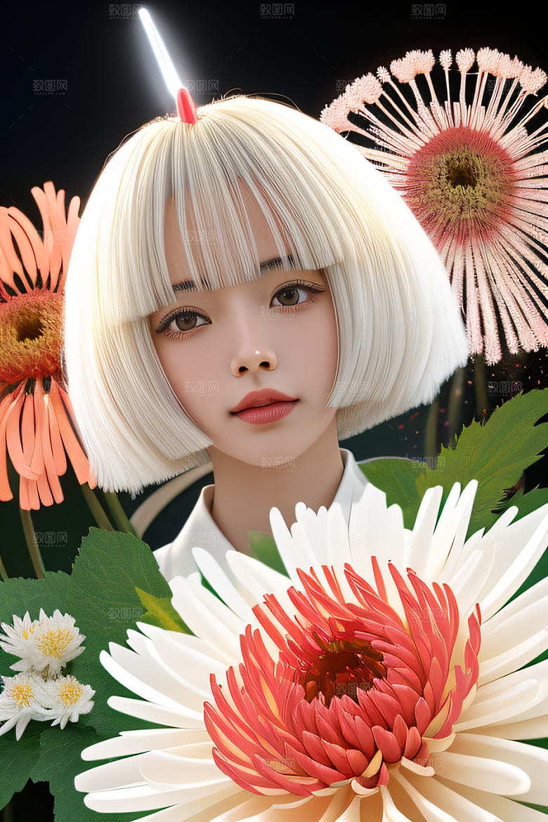 忠诚与纯洁高清日本动画中的红花倒刺之美