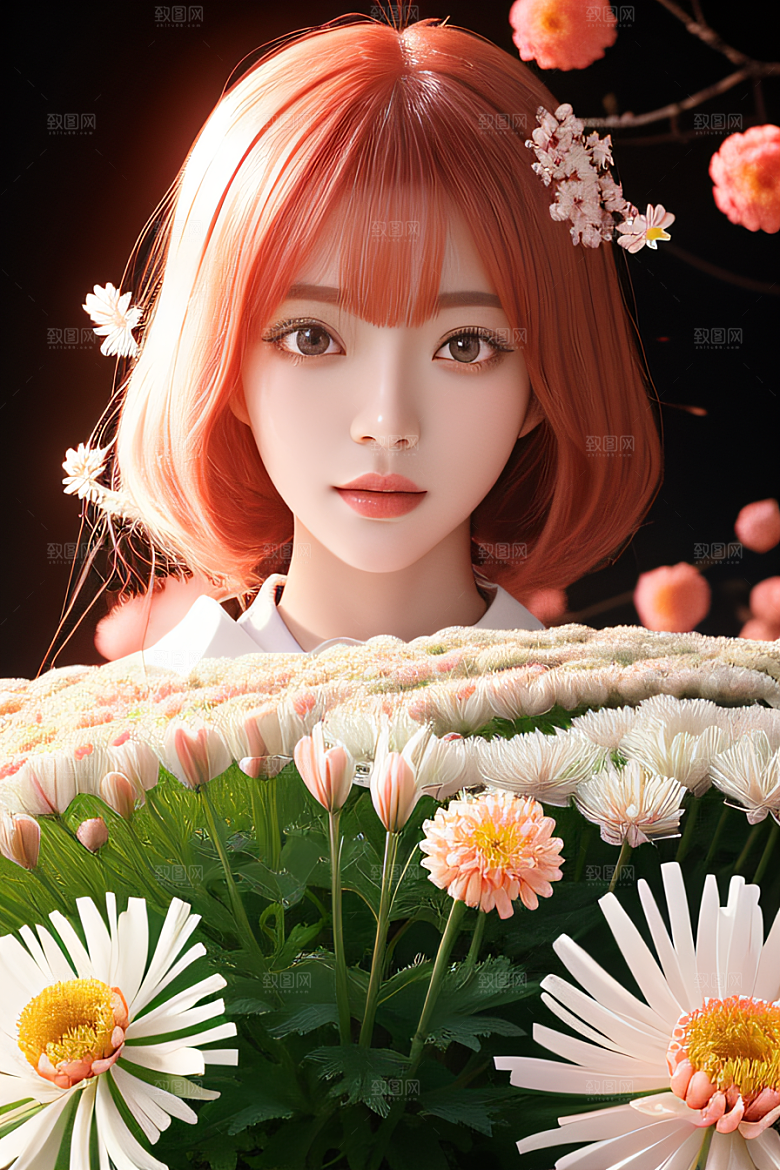 星光菊花忠诚纯洁的高清日本动画之美