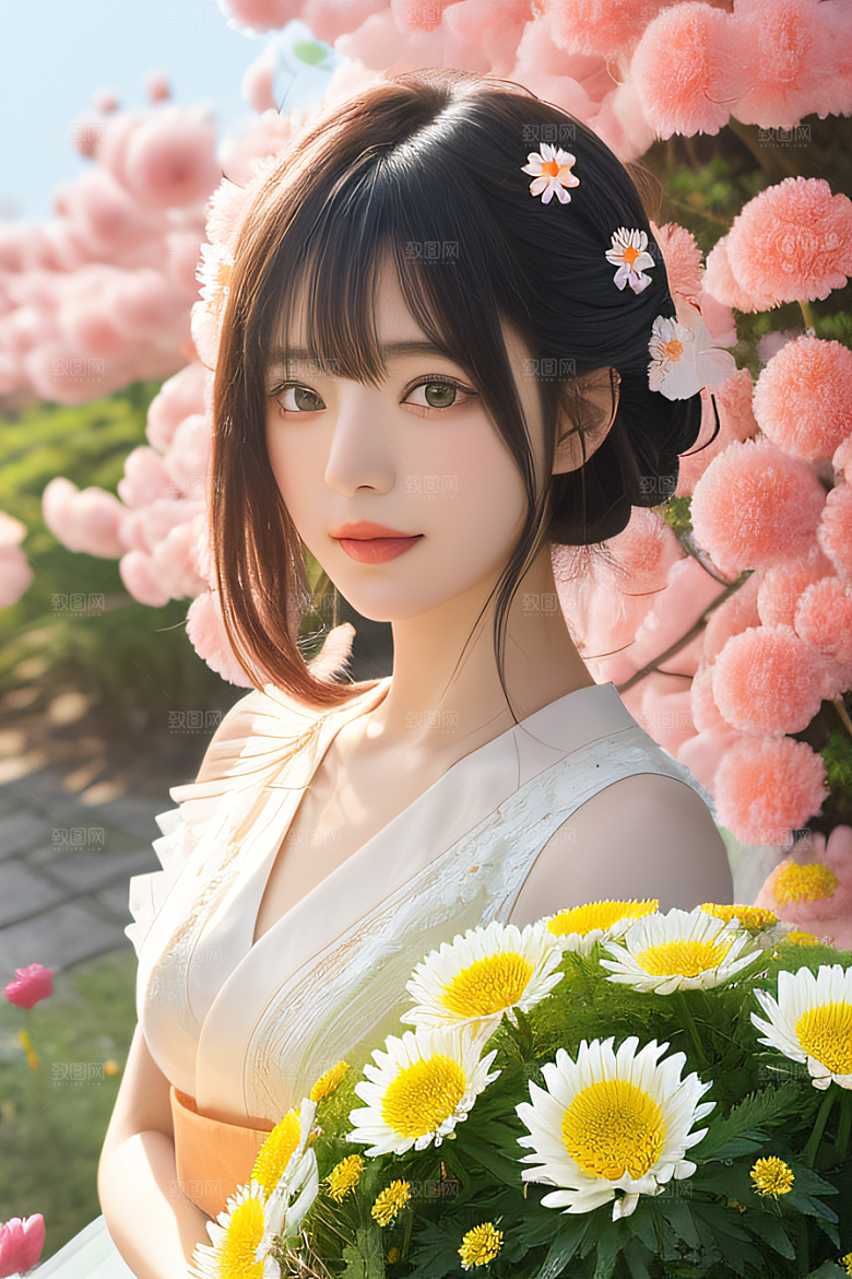星光菊花忠诚纯洁的高清日本动画之美