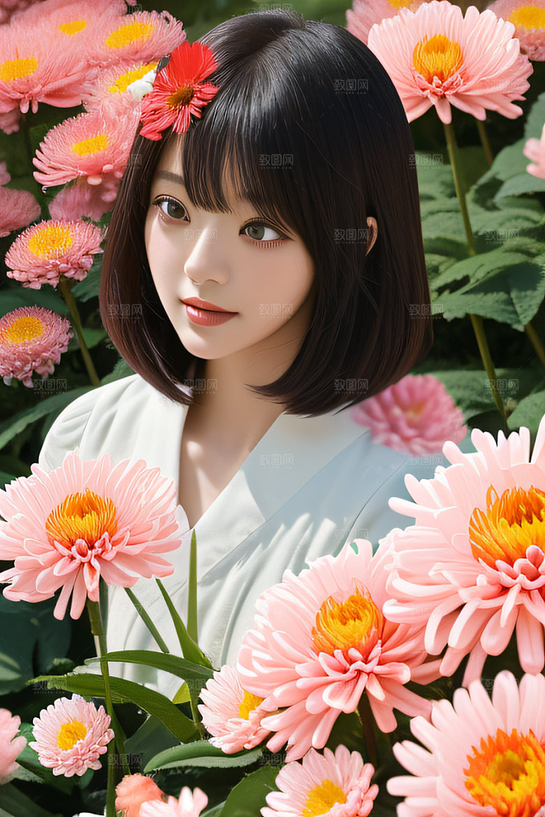 星光菊花忠诚纯洁的高清日本动画之美