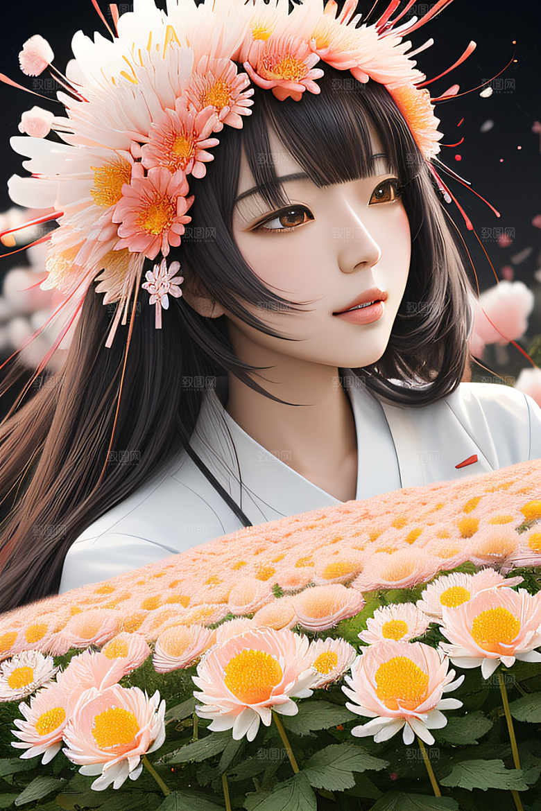 红花倒刺忠诚与纯洁的高清日本动画之美