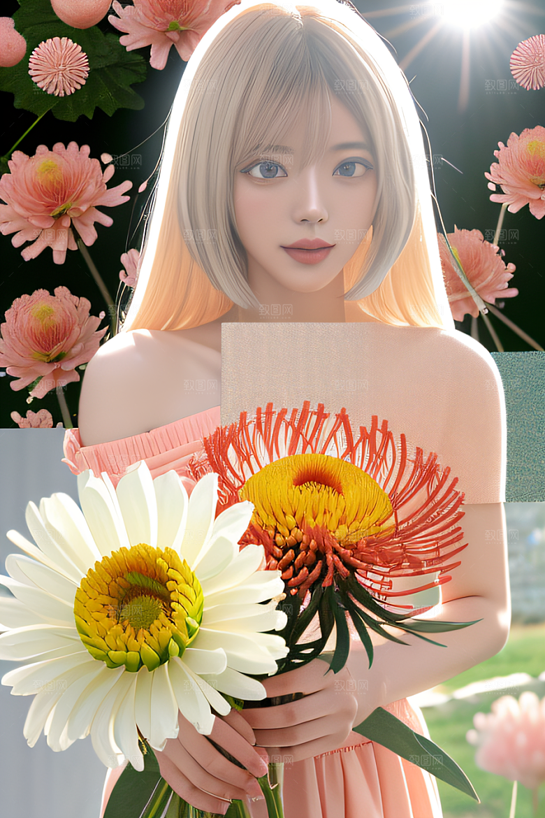 红花倒刺忠诚与纯洁的高清日本动画之美