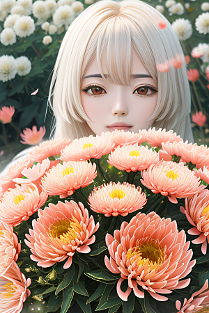 忠诚与纯洁之美高清日本动画中的红花倒刺