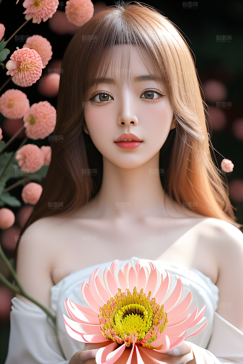 忠诚与纯洁之美高清日本动画中的红花倒刺