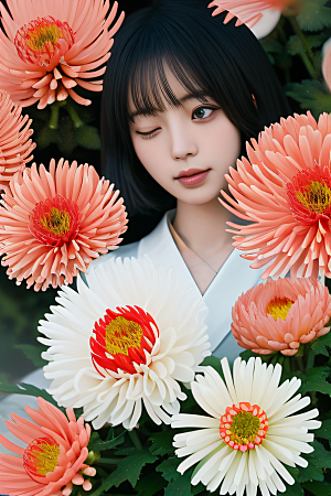 红花倒刺之美忠诚纯洁的高清日本动画