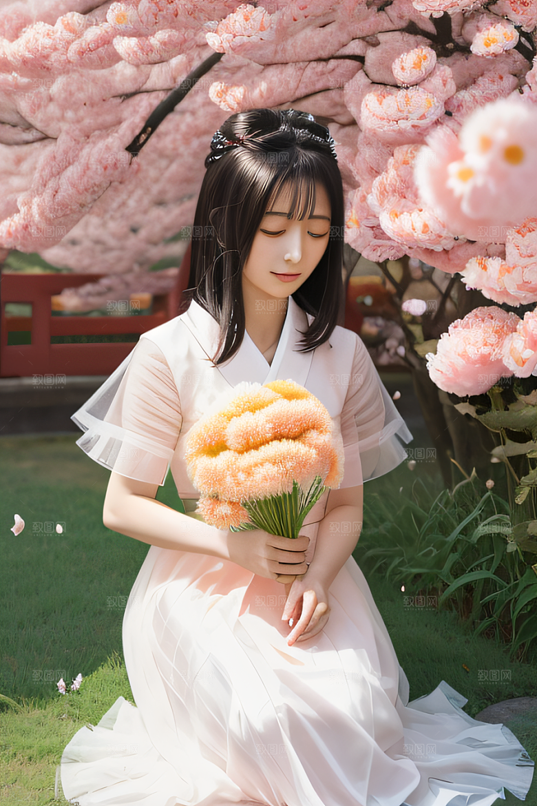红花倒刺之美忠诚纯洁的高清日本动画
