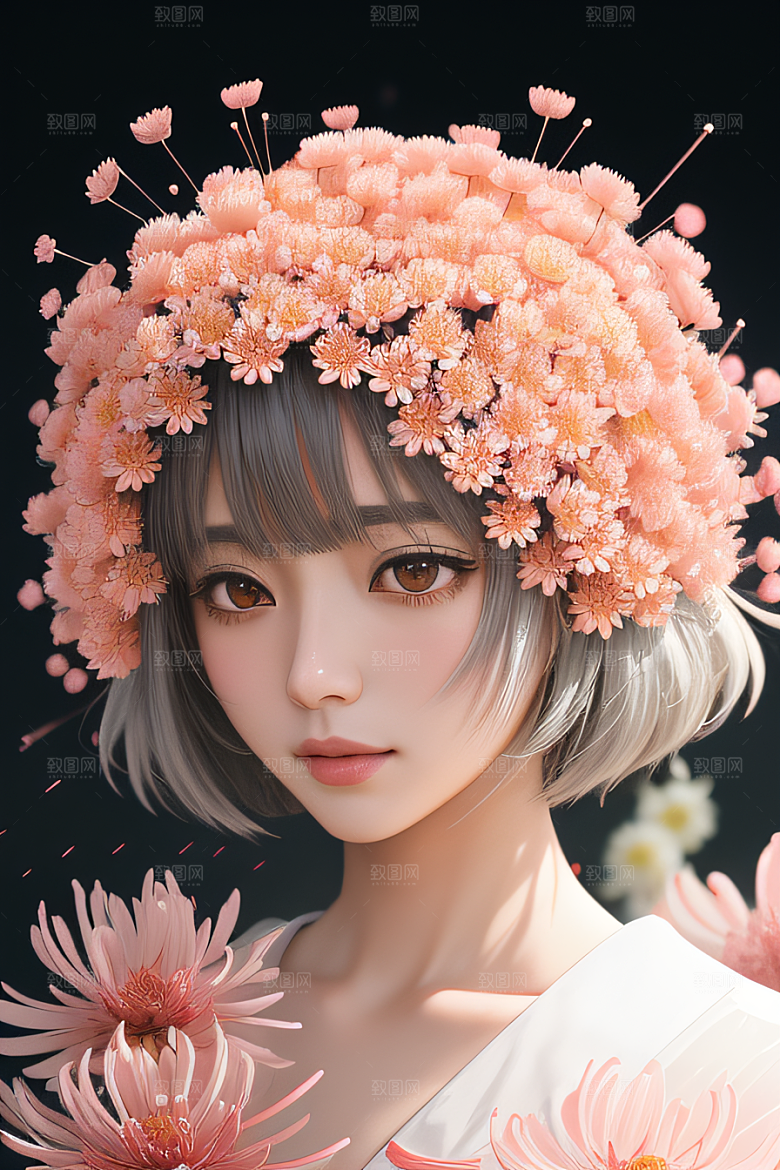 菊花倒刺高清日本动画中的星光与纯洁