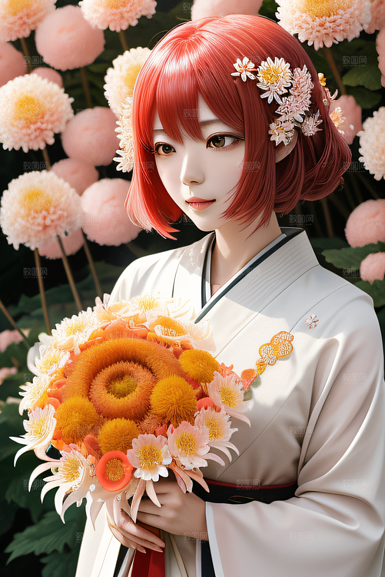 菊花倒刺高清日本动画中的星光与纯洁