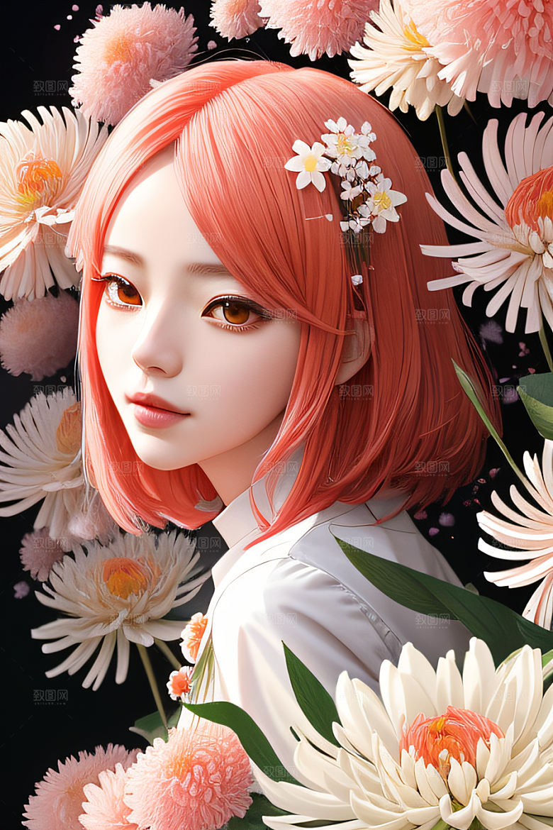 菊花倒刺高清日本动画中的星光与纯洁