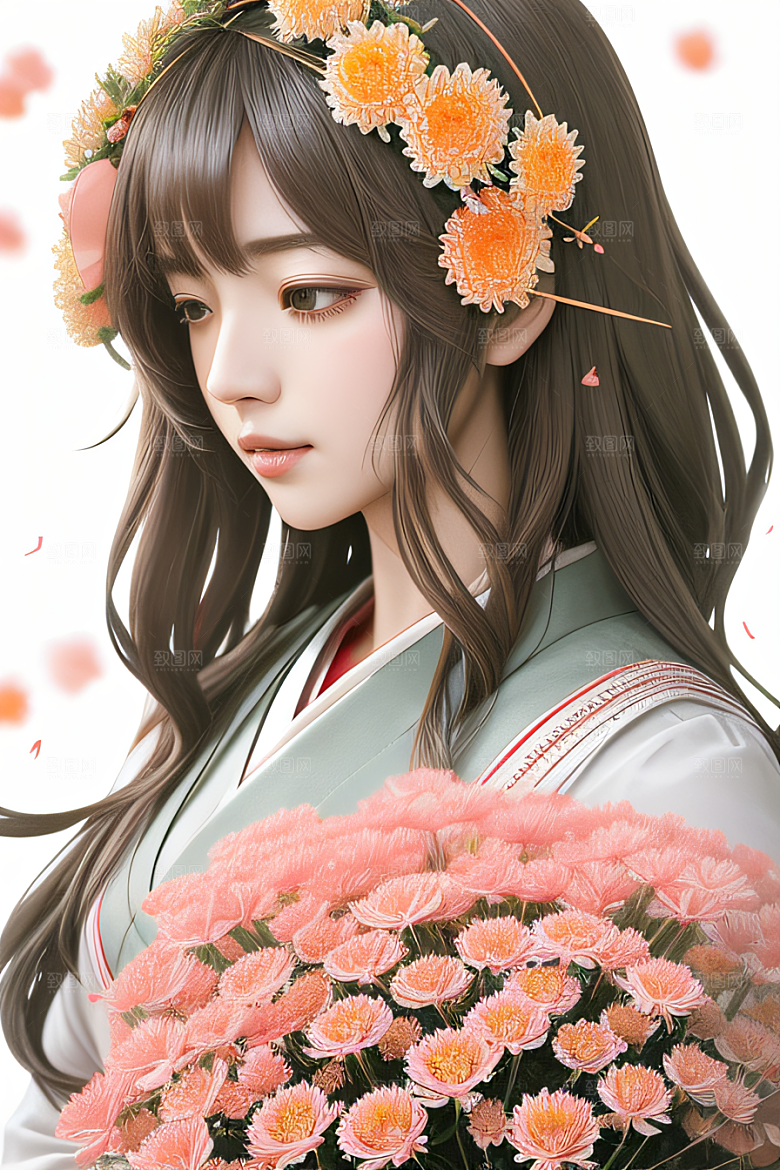 红花倒刺忠诚纯洁的高清日本动画