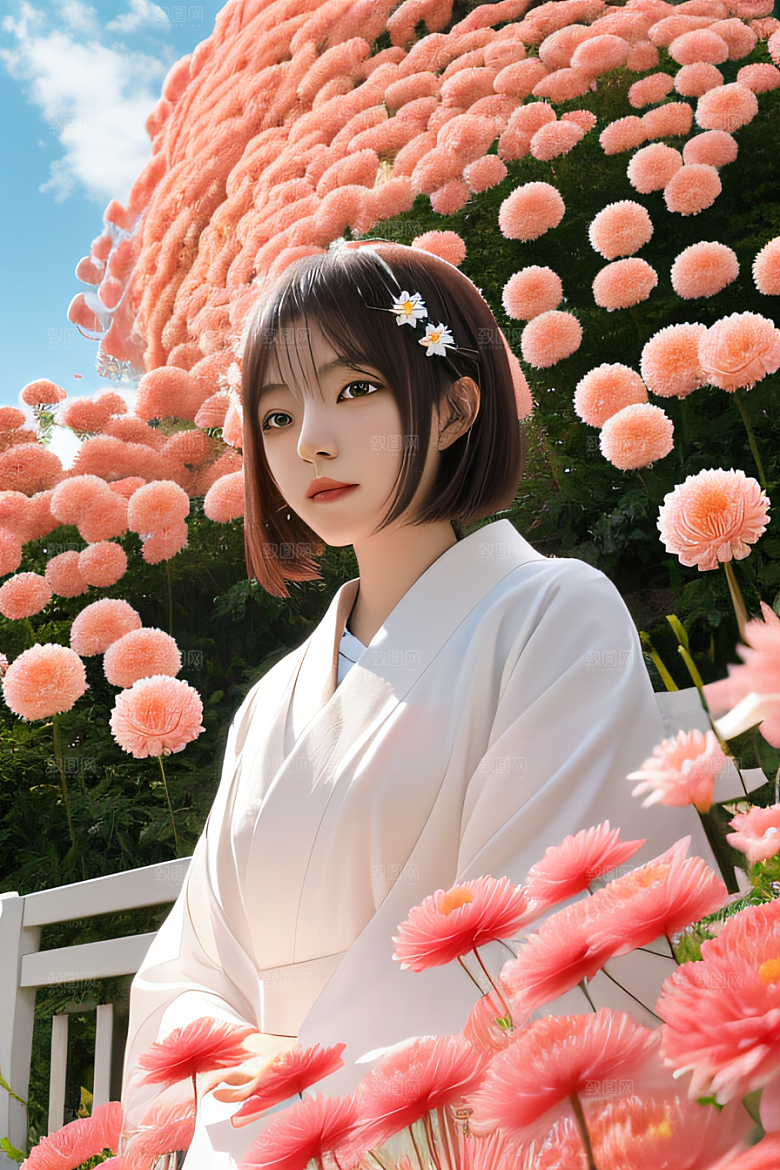 红花倒刺忠诚纯洁的高清日本动画