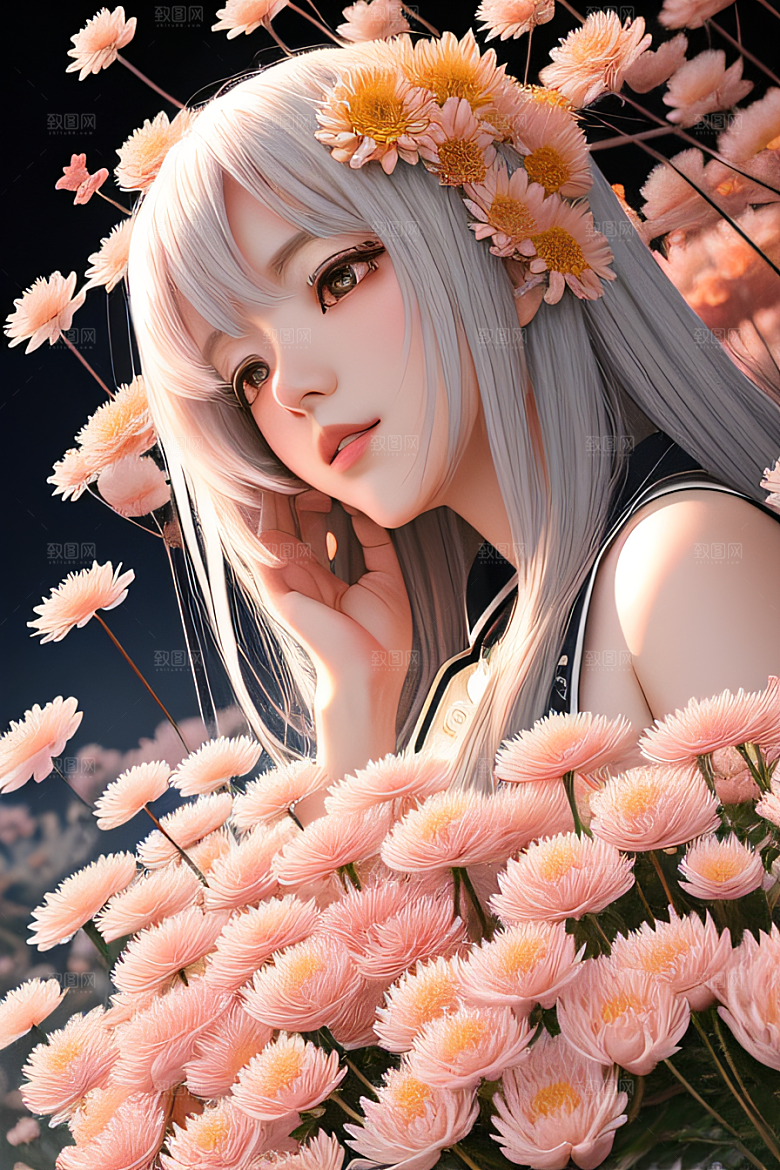 红花倒刺忠诚纯洁的高清日本动画