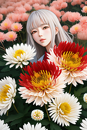 红花倒刺忠诚纯洁的高清日本动画