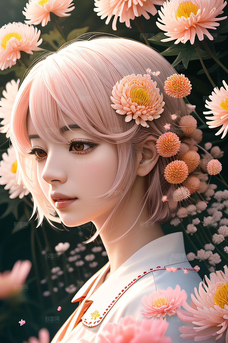 红花倒刺忠诚纯洁的高清日本动画