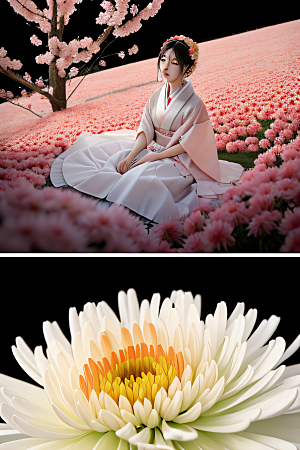 红花倒刺之美忠诚与纯洁的高清日本动画