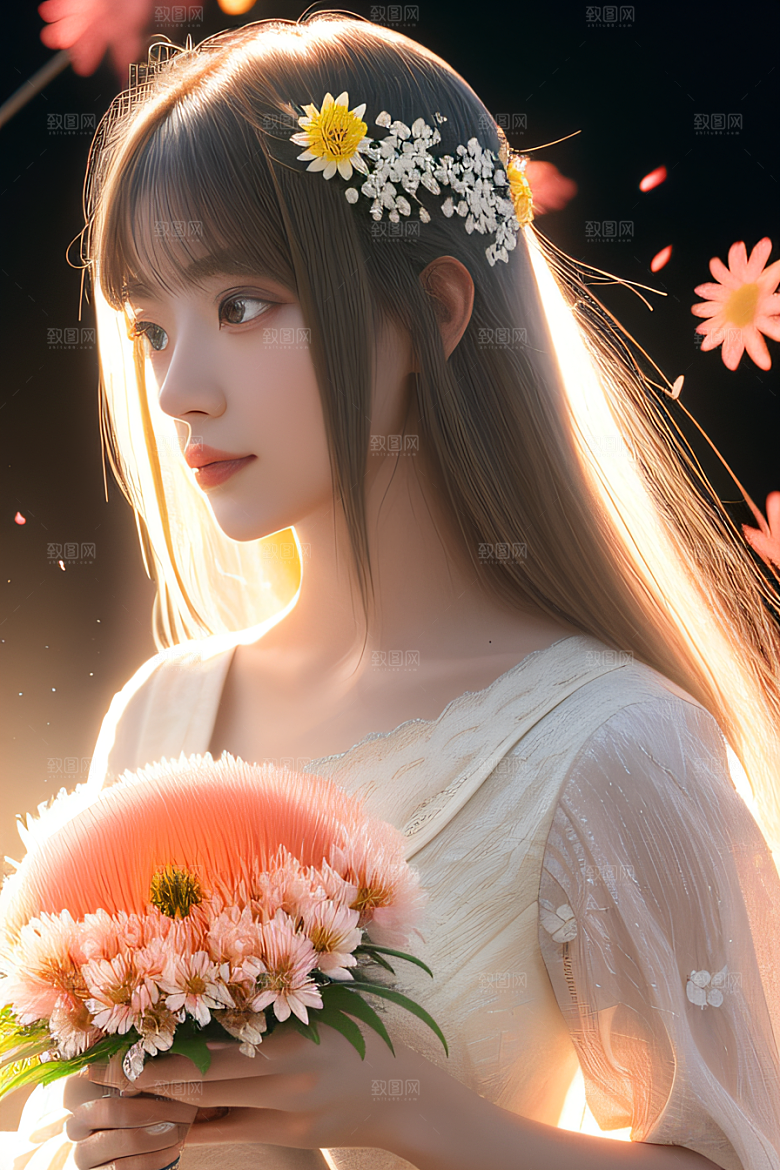 红花倒刺之美忠诚与纯洁的高清日本动画