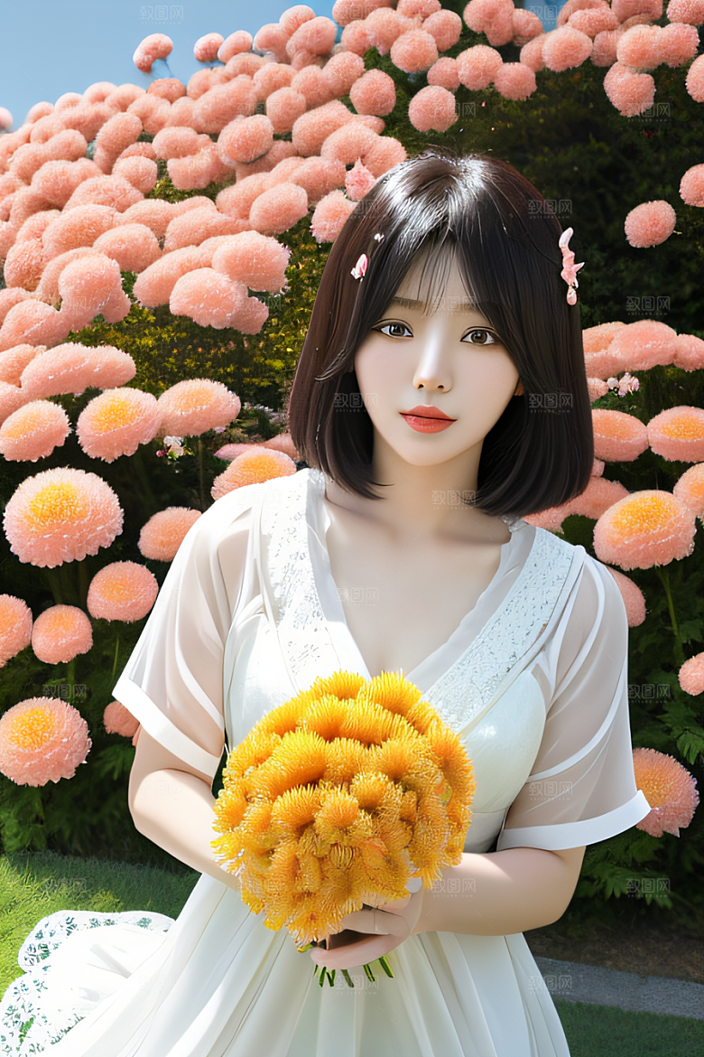 红花倒刺之美忠诚与纯洁的高清日本动画