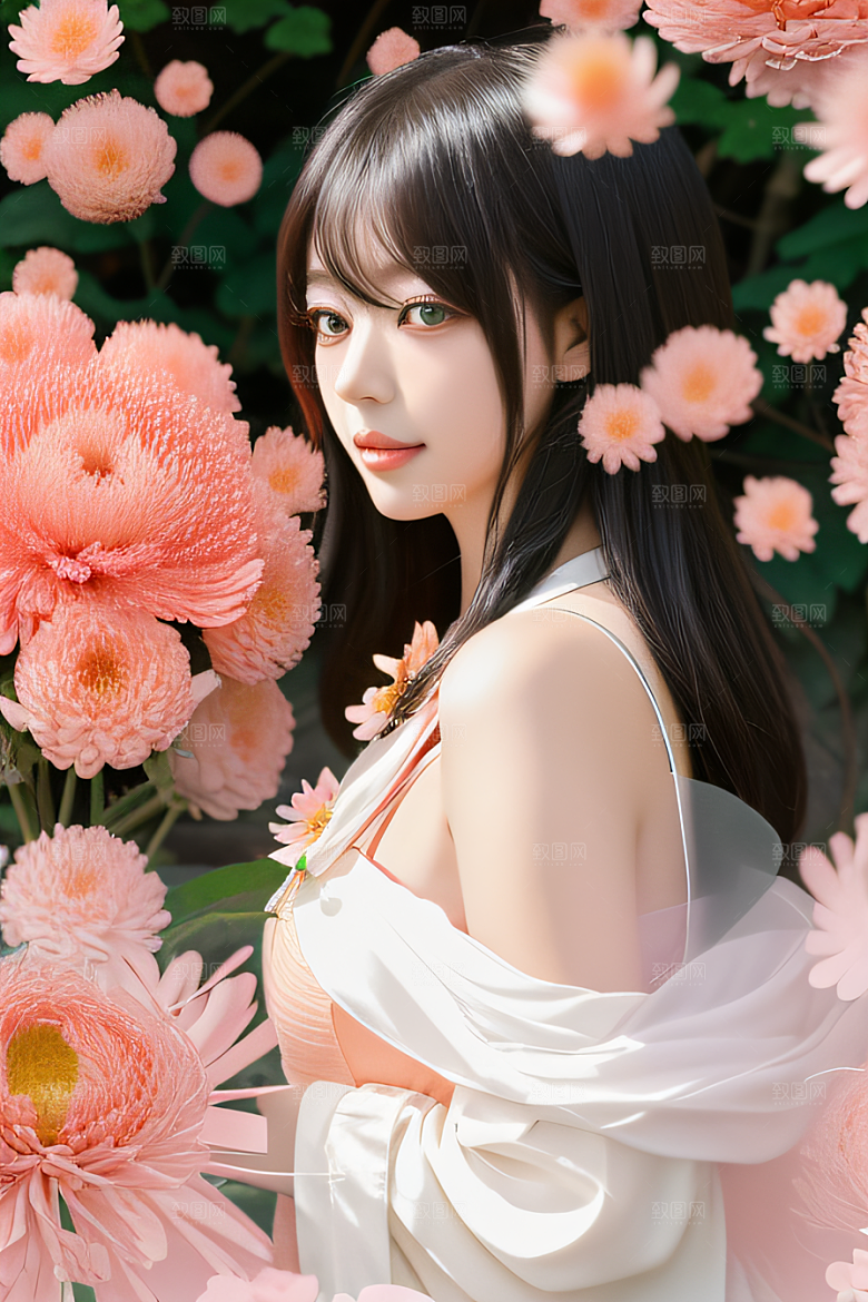 红花倒刺之美忠诚与纯洁的高清日本动画