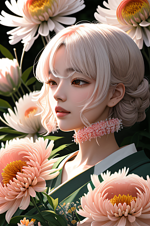 菊花倒刺高清日本动画中的忠诚纯洁之美