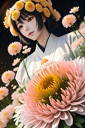 菊花倒刺高清日本动画中的忠诚纯洁之美