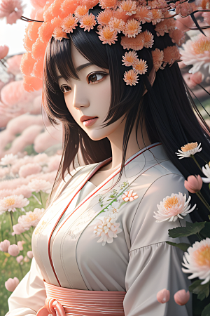 菊花倒刺高清日本动画中的忠诚纯洁之美