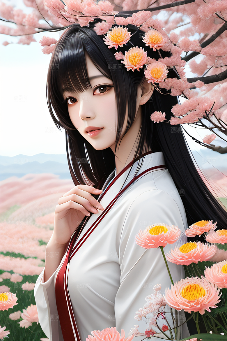 菊花倒刺高清日本动画中的忠诚纯洁之美