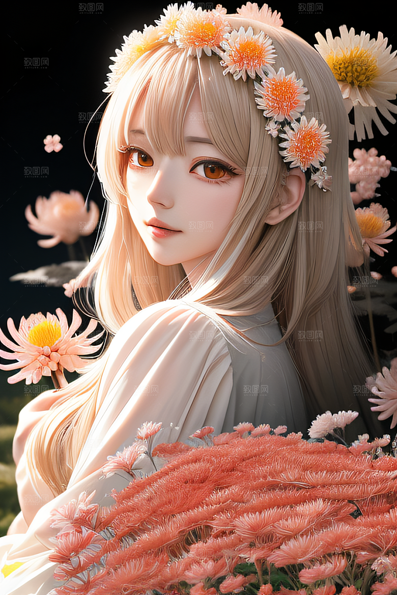 忠诚与纯洁高清日本动画中的红花倒刺之美
