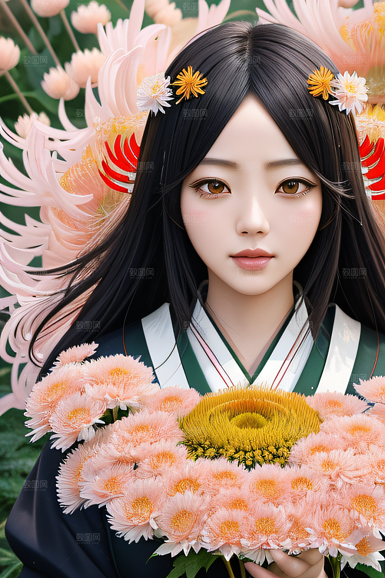 菊花倒刺高清日本动画中的忠诚纯洁之美
