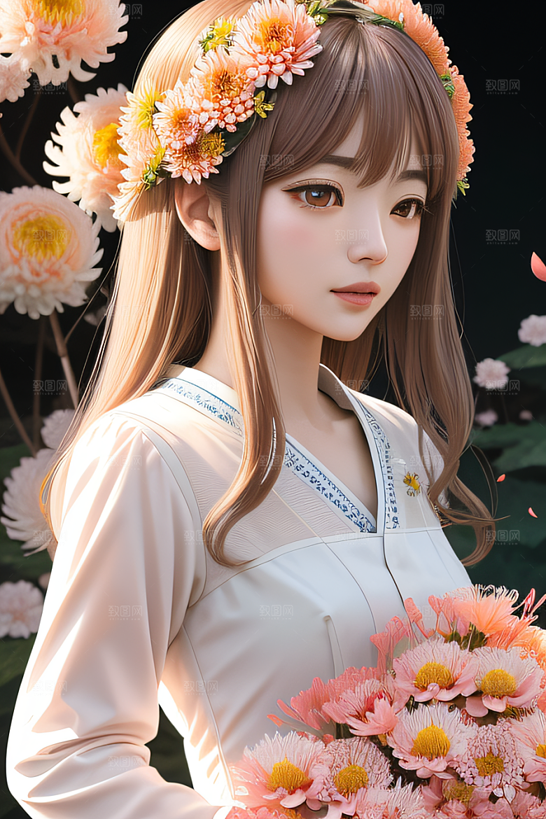 忠诚与纯洁高清日本动画中的红花倒刺之美