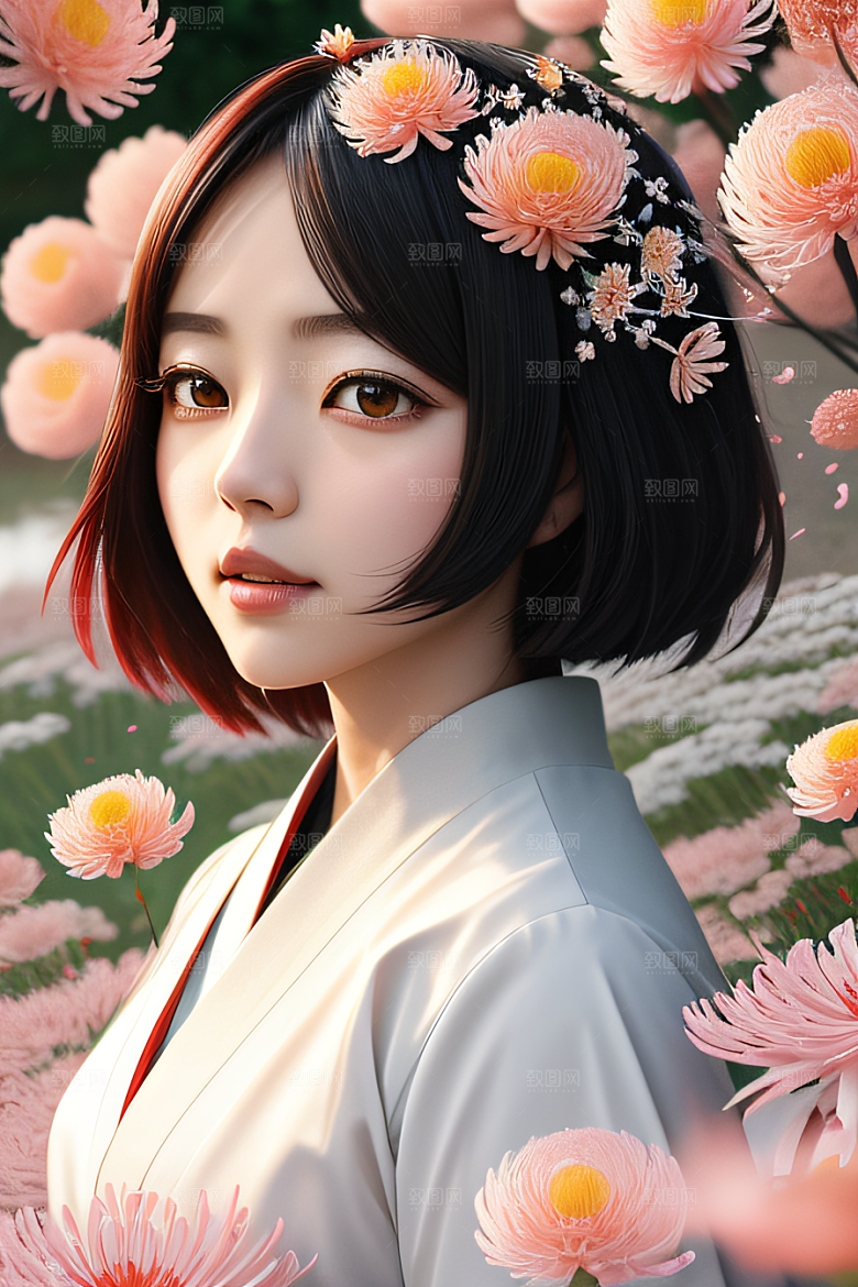 忠诚与纯洁高清日本动画中的红花倒刺之美