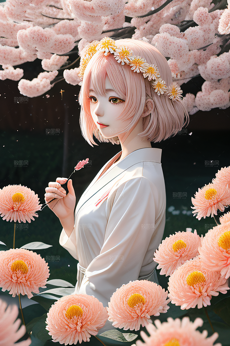 忠诚与纯洁高清日本动画中的红花倒刺之美
