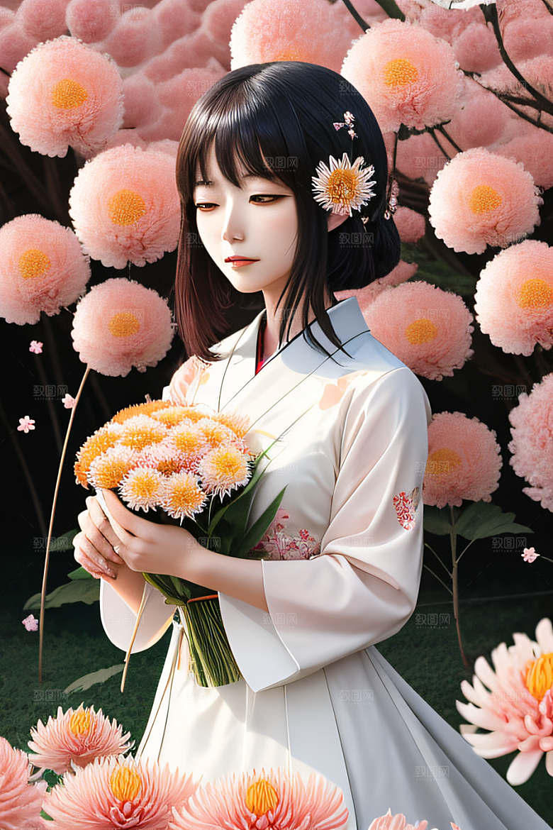 忠诚与纯洁高清日本动画中的红花倒刺之美