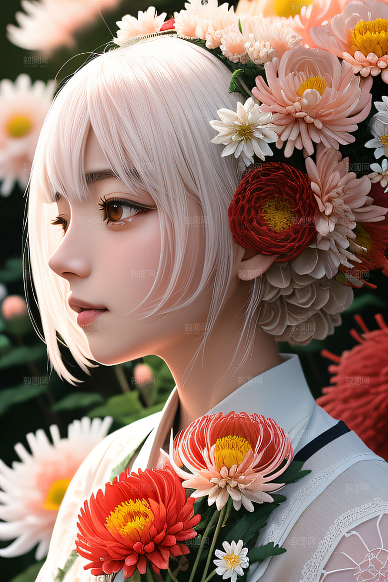 忠诚与纯洁高清日本动画中的红花倒刺之美