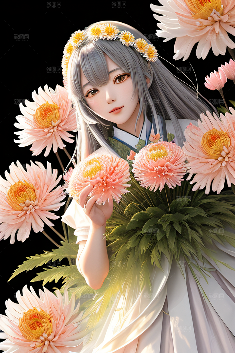 忠诚与纯洁高清日本动画中的红花倒刺之美
